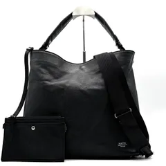 美品 PORTER ポーター 吉田カバン リンクS ショルダーバッグ トートバッグ メンズ レディース ビジネス レザー 本革 牛革 ブラック ポーチ付き 大容量