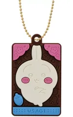 【中古】食玩 キーホルダー 3.うさぎ 「ちいかわ キャラパキ ラバマスつきVer.」