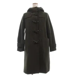 ナノユニバース nano universe ダッフルコート 長袖 フード ウール カーキ 36