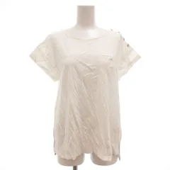 バーバリーブルーレーベル BURBERRY BLUE LABEL Tシャツ カットソー 半袖 ノバチェック ホース刺繍 38 白 ホワイト /GV ■GY60