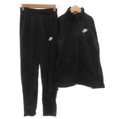 ナイキ NIKE ジャージ セットアップ トラックジャケット パンツ イージー 3ストライプス M 黒 ブラック 白 ホワイト /GV ■GY60