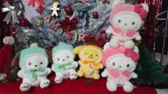 サンリオ クリスマス ぬいぐるみ ハローキティ/ポチャッコ/ポムポムプリン