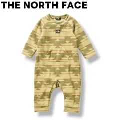 ノースフェイス THE NORTH FACE フリース ロンパース ネイティブ柄 80 ベージュ ベビー 赤ちゃん キッズ 子供服 ♪