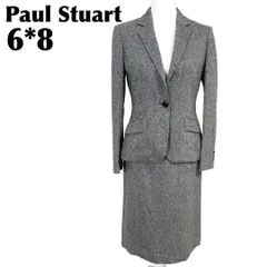 【美品】 Paul Stuart スカートスーツセットアップ 6/8 グレー
