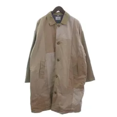 ユーズドプレイヴィンテージ yoused PLAY VINTAGE リメイク ステンカラーコート ロング丈 コットン ベージュ 2