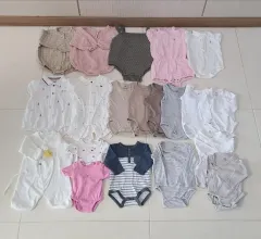 赤ちゃんボディスーツ 19枚 まとめ (H&M Absorba アブソーバ ポロなど)