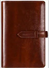 ★【RIHUA】 システム手帳 バイブルサイズ 手帳 革 6穴リング スケジュール帳 カバー リフィル付き メモ帳 カード収納 ノート システム手帳 ルーズリーフ 聖書サイズ ビジネス オフィス用品