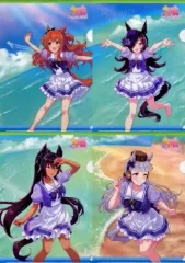 【中古】クリアファイル 全4種セット オリジナルA4クリアファイル 「ファミリーマート×ウマ娘 プリティーダービー 2.5周年記念サマーキャンペーン」 菓子コース対象商品購入特典 第1弾