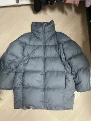 ユニクロU ルメール オーバーサイズ ダウン M ブルー