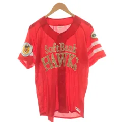 福岡ソフトバンク ホークス 鷹の祭典2014 ユニフォーム レプリカ シャツ 半袖 ロゴ ワッペン L 赤 レッド /AN31 ■GY11