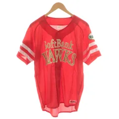 福岡ソフトバンク ホークス 鷹の祭典2014 ユニフォーム レプリカ シャツ 半袖 ロゴ ワッペン L 赤 レッド /AN33 ■GY11