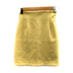 スナイデル snidel タイトスカート  ひざ丈 無地 0 黄 イエロー /SY6