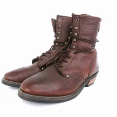 ヴィンテージ VINTAGE OIL RESISTANT ハイカットブーツ レザー 茶 ブラウン US10 M 靴