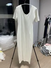 MONROE 白 Vネック 半袖 ONE PIECE