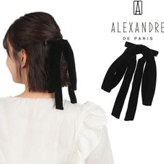 アレクサンドルドゥパリ 花モチーフ パール付きヘアクリップ中型