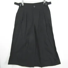 ユニクロ UNIQLO ユー U ルメール タック ワイド パンツ 綿 64 ブラック kz10772