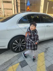 バーバリー キッズ チェック フードダウンコート 6Y