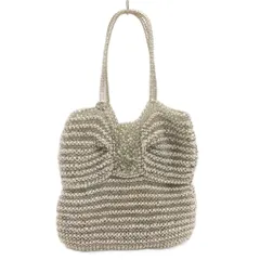 アンテプリマ ANTEPRIMA ワイヤーバッグ ハンド リボン グレー系 鞄