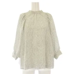 アーバンリサーチ URBAN RESEARCH ランダムドットボリュームスリーブブラウス ドット柄 七分袖 FREE 白 UR24-23X006 /TK ■BM