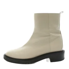 オデットエオディール Odette e Odile アローズ ショートブーツ ラウンドトゥ 23.5cm アイボリー /AN4 ■BM