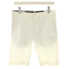 ブラックレーベルクレストブリッジ BLACK LABEL CRESTBRIDGE ショートパンツ ハーフパンツ ジップフライ M 白 ホワイト 51R85-333-02 /YT ■BM