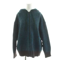 マルニ MARNI × ユニクロ UNIQLO ニットパーカー ジップアップ XL 青 ブルー /AN41 ■MU