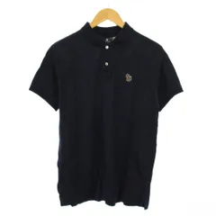 ピーエスポールスミス PS Paul Smith ポロシャツ 半袖 XL ネイビー 紺 ゼブラワッペン 553502 /KH ■BM