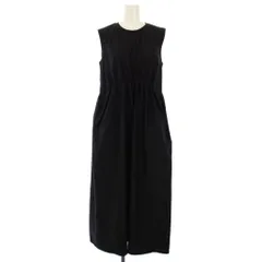 グリーンレーベルリラクシング ユナイテッドアローズ green label relaxing ライトメモリー ノースリーブ ワンピース ロング ブラック 3526-137-2741 /TK