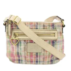 コーチ COACH ポピー ショルダーバッグ チェック柄 マルチカラー /TK