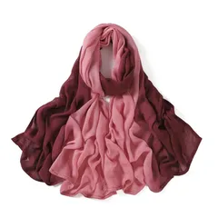 [HURESON] スカーフ 赤 ストール 大判 薄手 ショール 結婚式 マフラー レディース 春夏 秋冬 冷房対策 旅行 通勤用 女性 プレゼント (レッド)