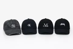 ブランド キャップ 4個 まとめ (MLB/カルバン/MUCENT(ムセント)/STUSSY ステューシー)