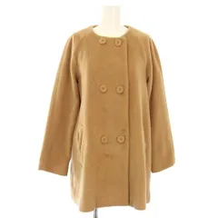 リズリサ LIZ LISA ノーカラーコート アウター リボン 0 キャメル 132-8005-0 /TK