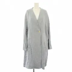 ザラ ZARA ノーカラーコート スプリングコート 春アウター S ブルー 2972/643/403 /TK