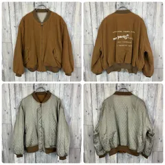 OLD KETTY 90s ケティ ブラウン リバーシブル ウール MA-1 ミリタリー  フライトジャケット ジャンパー レディース 9号