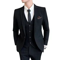 [CEEN] スーツメンズ 3点セット イギリス風 チェック柄 スリーピース 1つ釦 オシャレ フォーマル` a769b74f