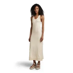 [ジースターロゥ] ドレス レディース ルーズフィット ホワイト Racer slip dress wmn D23296-D393-159-S