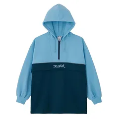 [エックスガール] バイカラーアノラックスウェットドレス BICOLOR ANORAK SWEAT DRESS