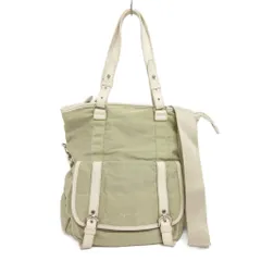 アニエスベー agnes b. ハンドバッグ ショルダー 2WAY 白 ホワイト 緑 ■GY14