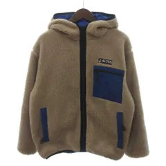 アルタス ALTUS 美品 リバーシブル ボアフリースジャケット ブルゾン フルジップ ベージュ 青 ブルー S