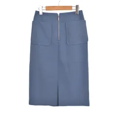 プロポーション ボディドレッシング PROPORTION BODY DRESSING タイトスカート ひざ丈 スリット 2 水色 ライトブルー