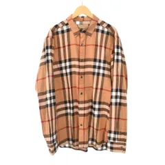 バーバリー BURBERRY シャツ 長袖 ノバチェック XL ベージュ 4059128 ☆AA★