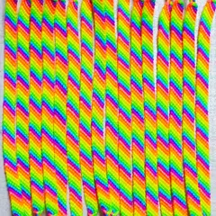 ネオンカラー７色のレインボーななめ模様のミサンガ