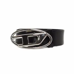 ディーゼル DIESEL Dロゴ ベルト レザー 75/30 黒 ブラック X08727 PR666 H6528 ☆AA★