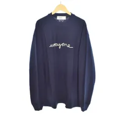 エブリワン everyone j.3000 rooftop logo long sleeve tee Tシャツ 長袖 ロンT M 紺 ネイビー EV23-CS10