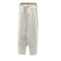 クラシカルエルフ CLASSICAL ELF テーパードパンツ アンクル丈 ハイウエスト S オフホワイト /HO30