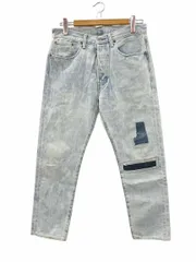 リーバイス Levi's 501CT デニムパンツ ジーンズ リペア加工 ライトブルー W31
