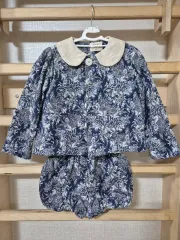 女の子 ブルー セットアップ (6-8歳)