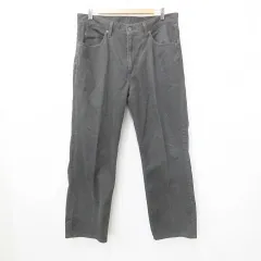 リーバイス Levi's 502 デニム ジーンズ パンツ ロング ロゴ 綿 チャコール 黒 ブラック 36