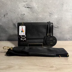 新品未使用 PORTER GIRL MINIATURE 2WAY ウォレット ショルダー付 ブラック 本革 ポーター ミニアチュール 財布 ポシェット 吉田カバン
