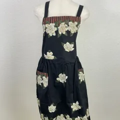 【タグ付未使用】HANAE MORI ハナエモリ 花柄エプロン 綿100％ 日本製　20260115-0001